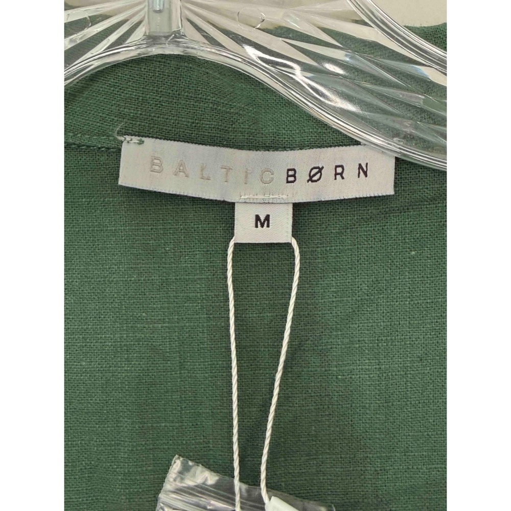 Baltic Borm Hemming Jumpsuit Greem Short Sleeve Button Up Lightweight Medium - Picture 2 of 16